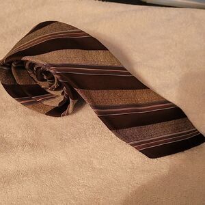 Vintage Ram brown striped neck tie‎